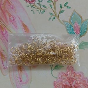 Jewelry making* Gold double loop rings Size Med/Large